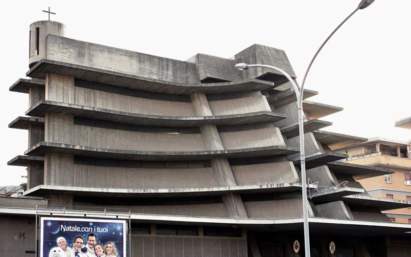 Photo: Chiesa di Santa Maria della Visitazione (1965–1971), Saverio Busiri Vici, Tiburtino, Rome, December, 2006