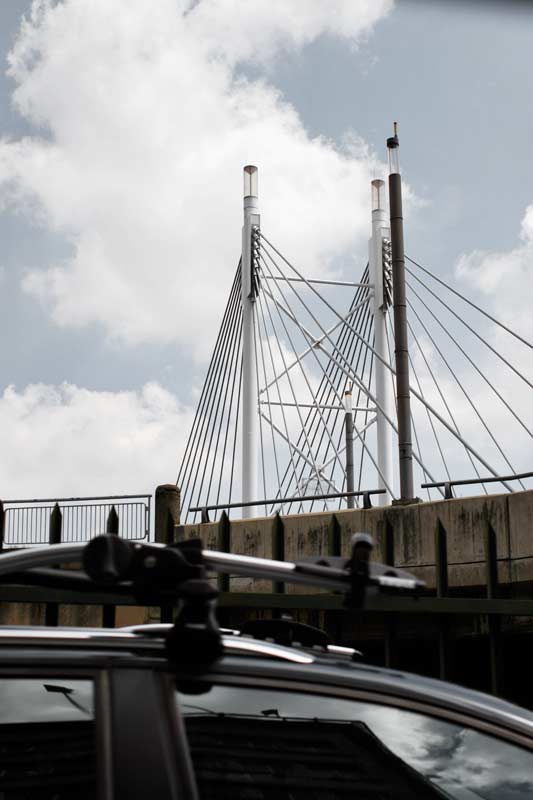 Photo: Nelson Mandela Bridge (2003), Dissing & Weitling, Braamfontein, Johannesburg, January, 2012